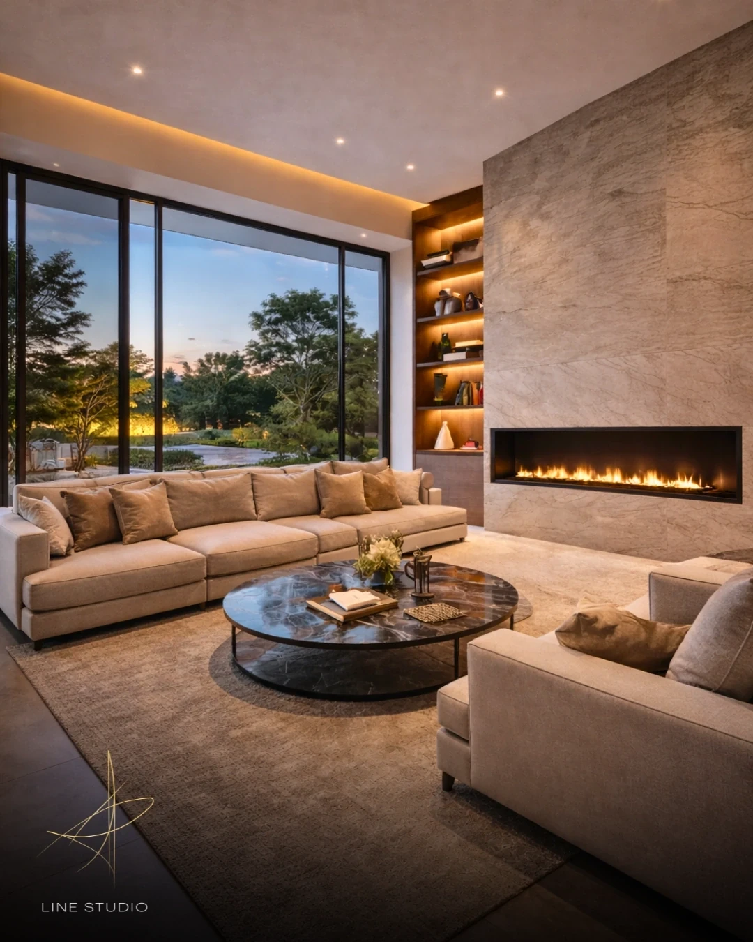 Volumetría residencial contemporánea