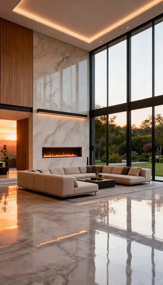 Interior residencial sofisticado